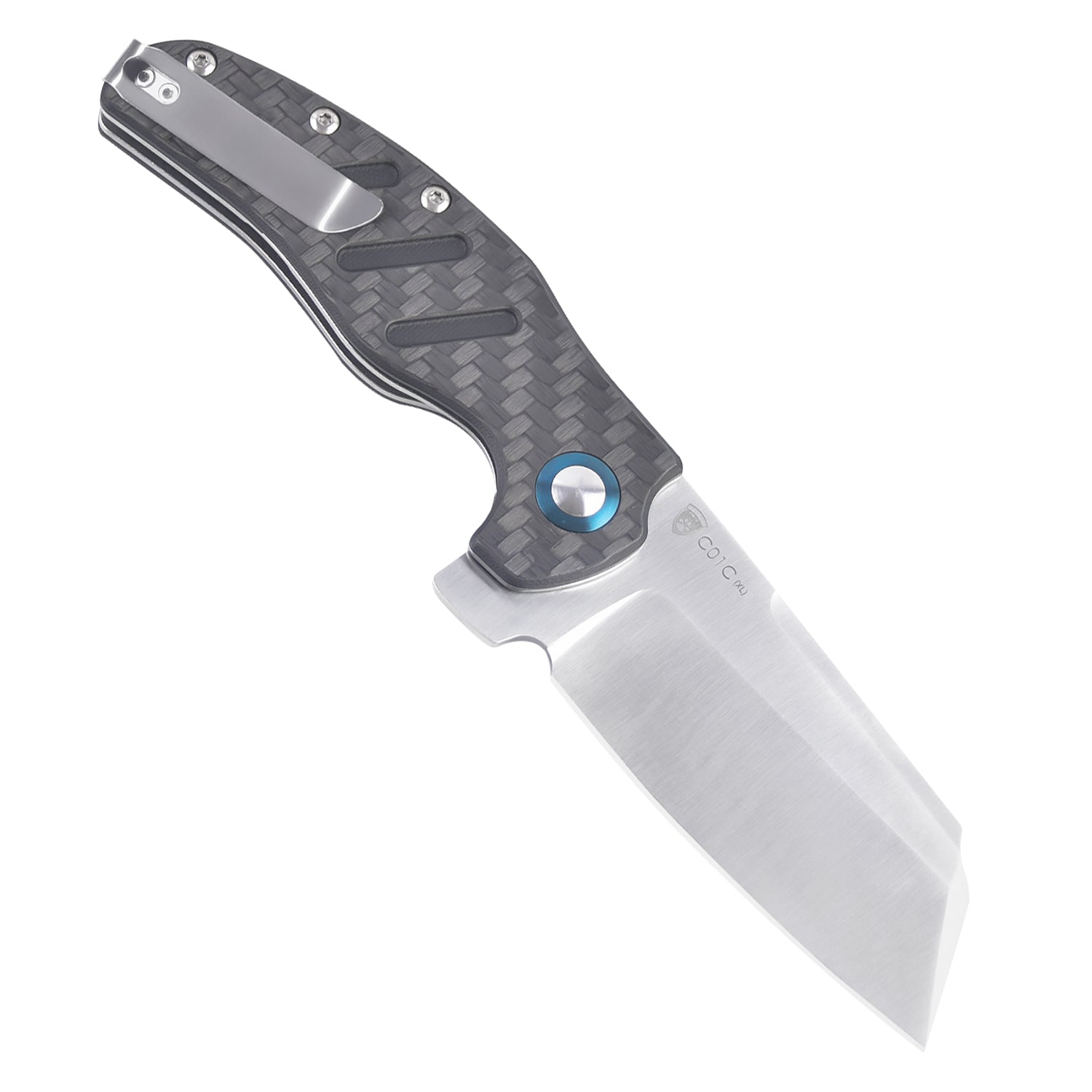 Sheepdog XL Black Carbon Fiber Handle Outdoor Knife | Kizer