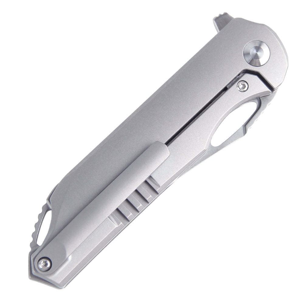 Kizer Assassin Titanium Gray Ki3549A1 (3.15" Satin)