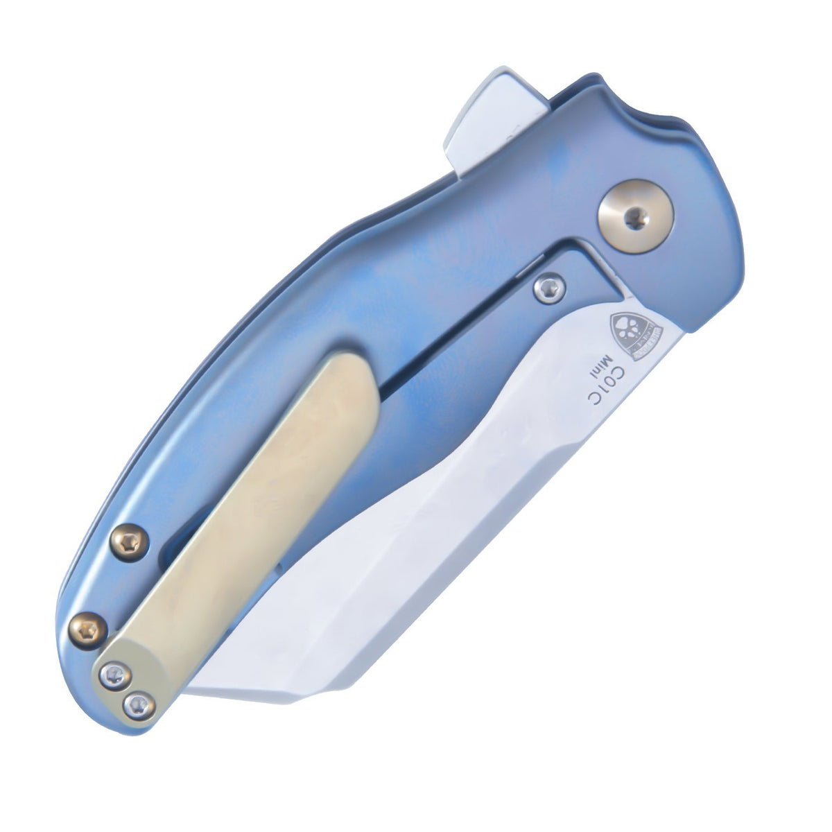 Kizer C01c Mini Sheepdog Titanium Blue Ki3488A2 (2.6" Satin)