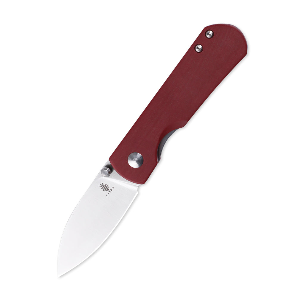 Kizer Yorkie Red Micarta Ki3525S1(2.50" Satin)