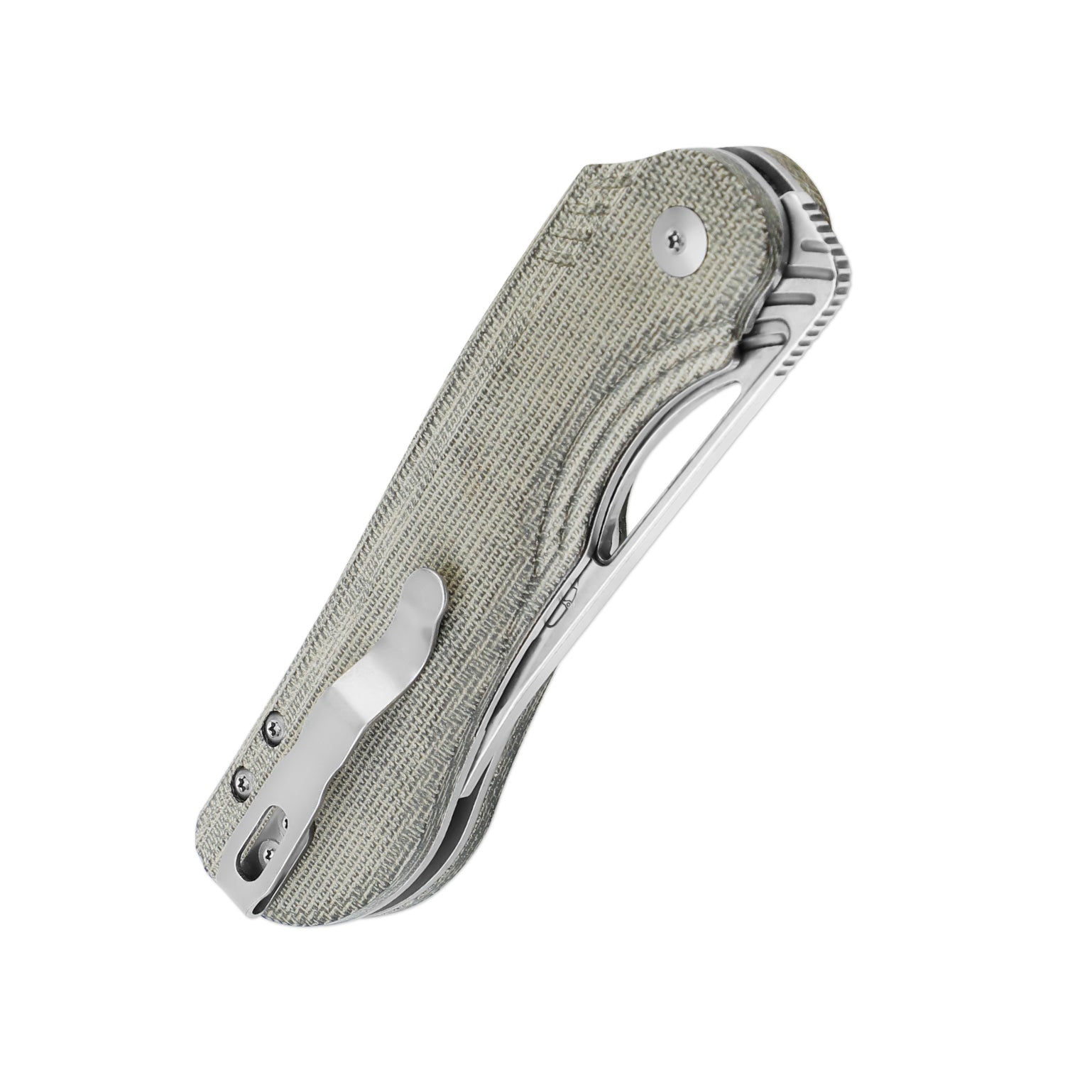 Kobold 3.66 inch 2.0 Front Flipper Green Micarta Handle V3542.2C1